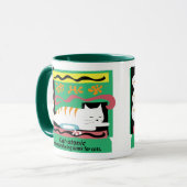 Katze-atonische Schale Tasse (Vorderseite Links)