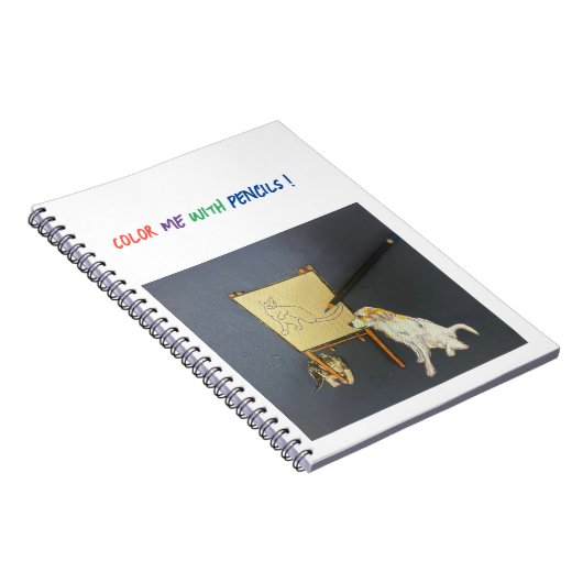 Katze auf dem Esel Notizblock (Rechte Seite)