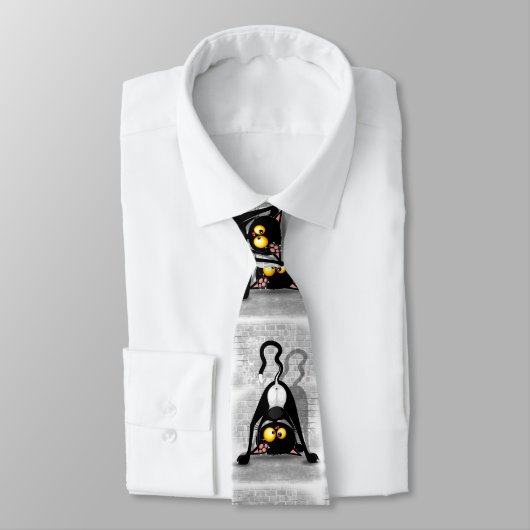 Katze Auf dem Hügel Krawatte (Gebunden)