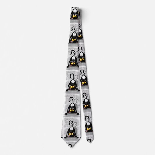 Katze Auf dem Hügel Krawatte (Vorderseite)