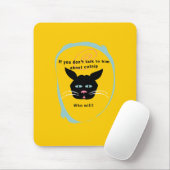 Katze auf dem lustigen Katzenminzegespräch Mousepad (Mit Mouse)
