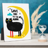 Katze auf dem Mond Fotoplatte (Seite)