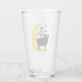 Katze auf dem Mond Glas (Rückseite)