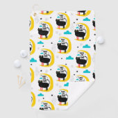 Katze auf dem Mond Golfhandtuch (Insitu)