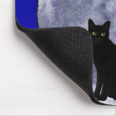 Katze auf dem Mond_ Mousepad (Ecke)