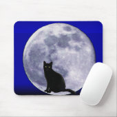 Katze auf dem Mond_ Mousepad (Mit Mouse)