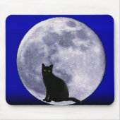 Katze auf dem Mond_ Mousepad (Vorne)