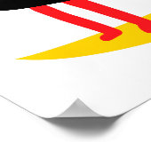 Katze auf dem Mond Poster (Ecke)