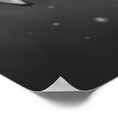 Katze auf dem Mond Poster (Ecke)