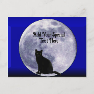 Katze auf dem Mond_ Postkarte
