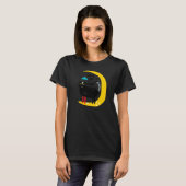 Katze auf dem Mond T-Shirt (Vorne ganz)