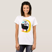 Katze auf dem Mond T-Shirt (Vorne ganz)