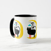 Katze auf dem Mond Tasse (Vorderseite Links)