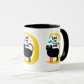 Katze auf dem Mond Tasse (VorderseiteRechts)