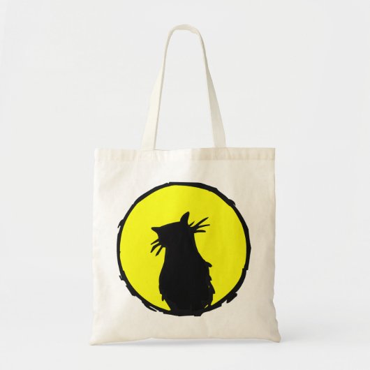 Katze auf dem Mond Tragetasche (Vorne)