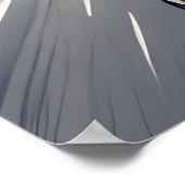 Katze auf dem Motorrad Poster (Ecke)