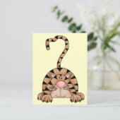 Katze auf der Beute Postkarte (Stehend Vorderseite)