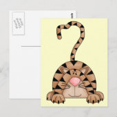 Katze auf der Beute Postkarte (Vorne/Hinten)