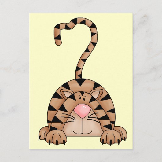 Katze auf der Beute Postkarte (Vorderseite)