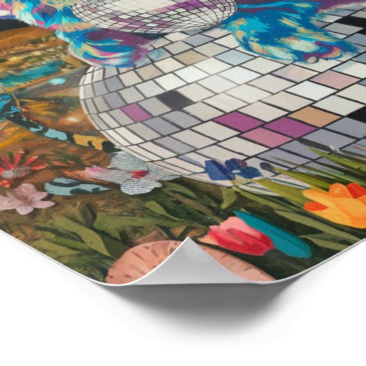 Katze auf der Diskothek Diva Poster (Ecke)