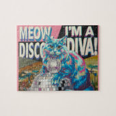 Katze auf der Diskothek Diva Puzzle (Horizontal)