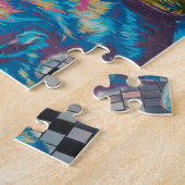 Katze auf der Diskothek Diva Puzzle (Seite)