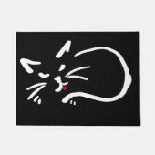 Katze auf der Matte (Vorderseite)