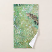 Katze auf der Sommerwiese, Bruno Liljefors Handtuch (Handtuch)