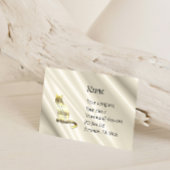 Katze auf der White Satin Business Card Visitenkarte