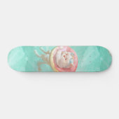 Katze auf Donut Pool Floating Skateboard (Horizontal)