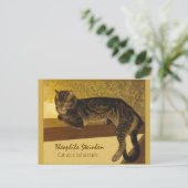 Katze auf einem Balustrade CC0102 Théophile Steinl Postkarte (Stehend Vorderseite)
