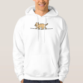 Katze auf einem Draht Hoodie