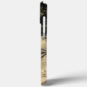 Katze auf einem Draht Vollmond Case-Mate iPhone Hülle (Rückseite / Links)