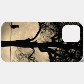 Katze auf einem Draht Vollmond Case-Mate iPhone Hülle (Rückseite (Horizontal))
