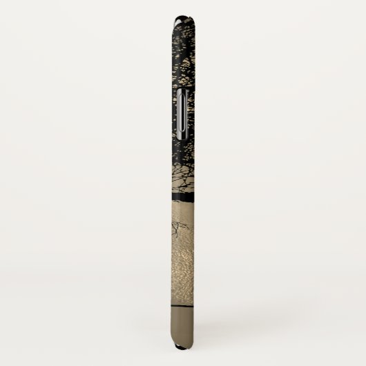 Katze auf einem Draht Vollmond Case-Mate iPhone Hülle (Hinten/Rechts)