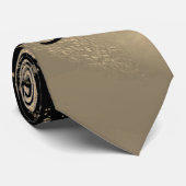 Katze auf einem Draht Vollmond Krawatte (Gerollt)