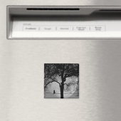 Katze auf einem Draht Vollmond Magnet (In Situ (Geschirrspüler))