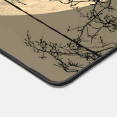 Katze auf einem Draht Vollmond Schreibtischunterlage (Ecke)