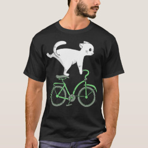 Katze auf einem Rad Kitten Radfahrer Lover T-Shirt