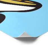 Katze auf einem Segel-Poster Poster (Ecke)