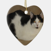 Katze auf einem Sofa Keramikornament (Rechts)