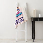 Katze auf einem Stapel Bücher Niedlich Personalisi Sherpadecke (Beispiel)