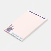 Katze auf einem Stapel Niedlicher Bücher Name des  Post-it Klebezettel (angewinkelt)