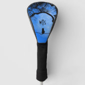 Katze auf einem Wirt Blue Moon Golf Headcover (Vorderseite)