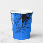 Katze auf einem Wirt Blue Moon Pappbecher (Rechts)