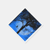 Katze auf einem Wirt Blue Moon Serviette (Ecke)