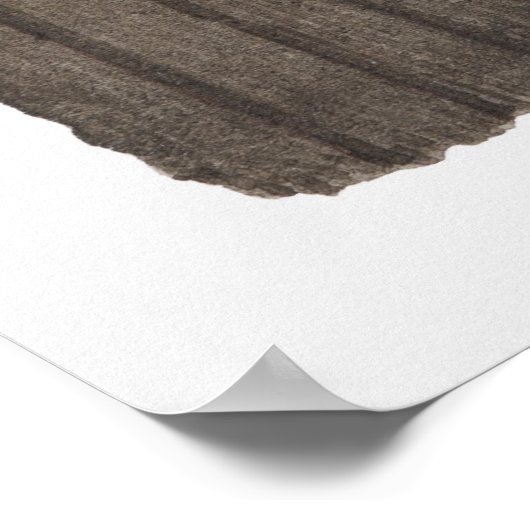 Katze auf einem Zaun mit Blick auf den Nachthimmel Poster (Ecke)