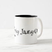 Katze auf einer Klaviertastatur, die Musik-Kaffee- Zweifarbige Tasse (VorderseiteRechts)