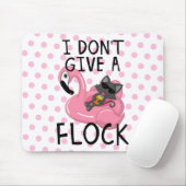 Katze auf Flamingo mit Ananas und rosa Tupfen Mousepad (Mit Mouse)