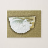 Katze auf Gold Box II Puzzle (Horizontal)